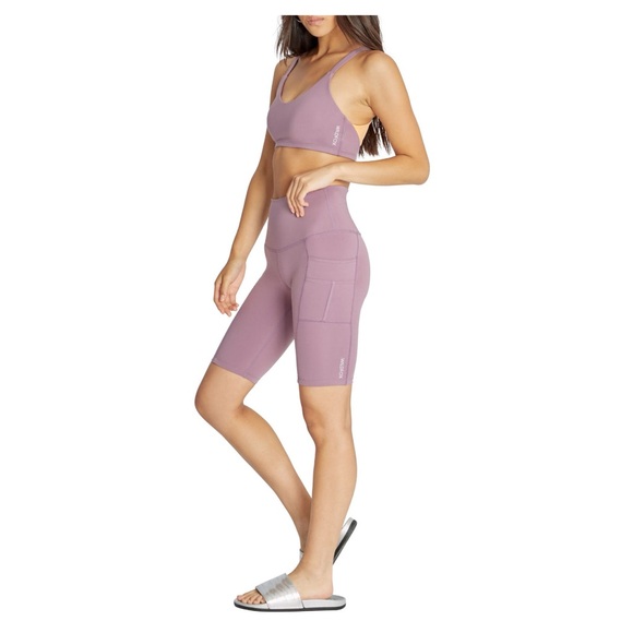 ★ Wildfox Karma Twist Back Sports Bra - Grapeade/LightIrange ★ - Picture 14 of 17